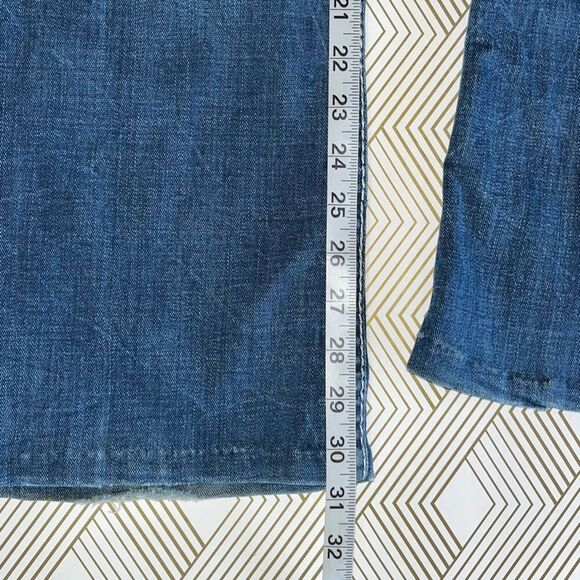 Vintage Big Star Womens Size 28XL Blue Whiskered Embellished Sweet Flare Jeans - Picture 5 of 14